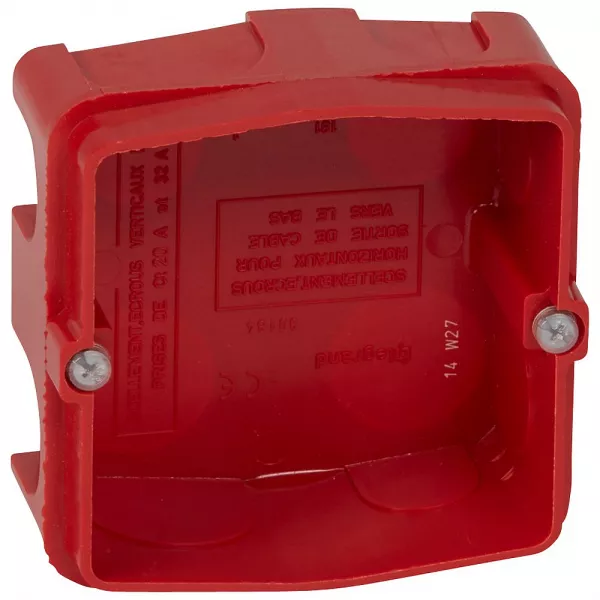 legrand-bo�te batibox ma�onnerie pour prise 20a et 32a 1 poste - profondeur 40mm (080184)