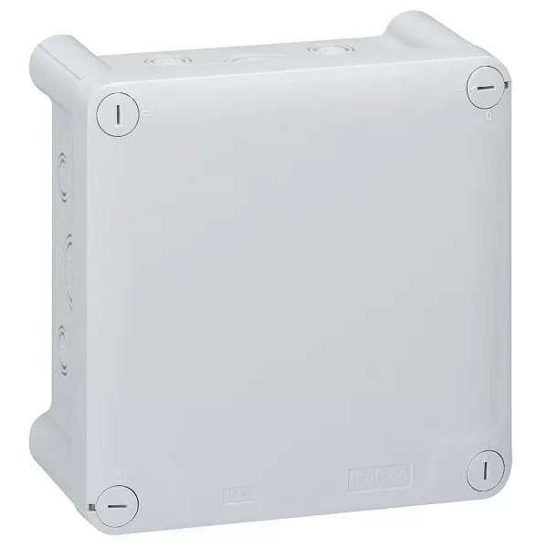 legrand-bo�te de d�rivation carr�e pour presse-�toupe plexo 130x130x74mm - gris ral7035 (092034)