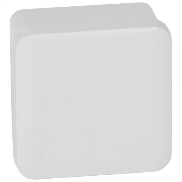 legrand-bo�te de d�rivation carr�e pour presse-�toupe plexo gris -face lisse -80x80x45mm (092011)