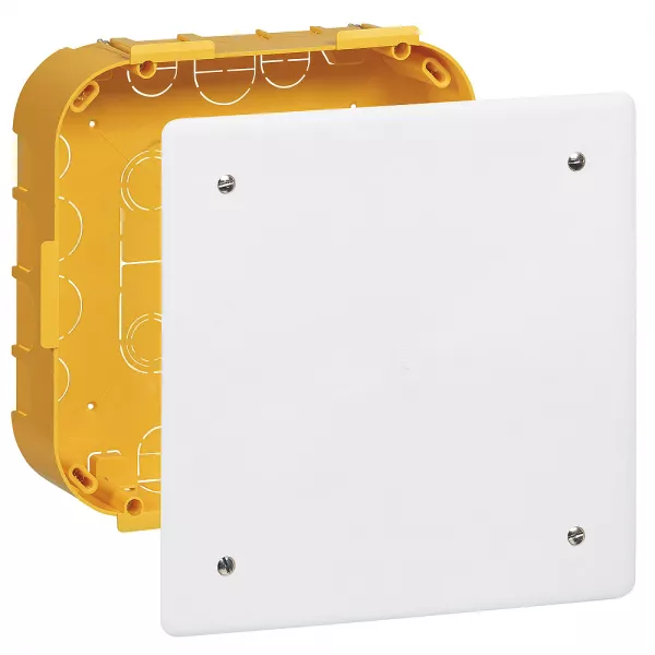 legrand-bo�te de d�rivation pour pl�tre - 170x170, prof. 50mm - avec plaque et vis (091996)