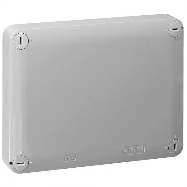 legrand-bo�te de d�rivation rectangle pour presse-�toupe plexo gris/rouge -155x110x74mm (092041)