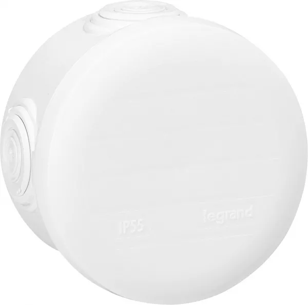 legrand-bo�te de d�rivation ronde - �70 mm, �p. 45mm - fermeture par enclipsage - blanc (094515)
