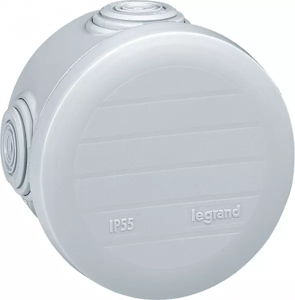 legrand-bo�te de d�rivation ronde plexo �70mm hauteur 45mm - blanc ral9010 (092003)