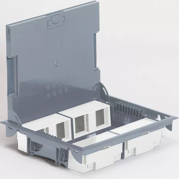 legrand-bo�te de sol � �quiper hauteur 65mm 8x2 modules - couvercle inox (089625)