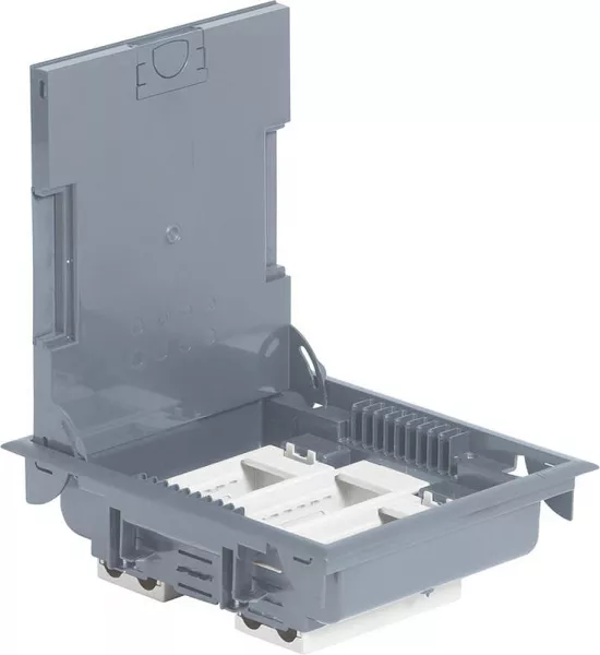 legrand-bo�te de sol � �quiper hauteur 75-105mm 12 modules - couvercle rev�tement gris (089606)