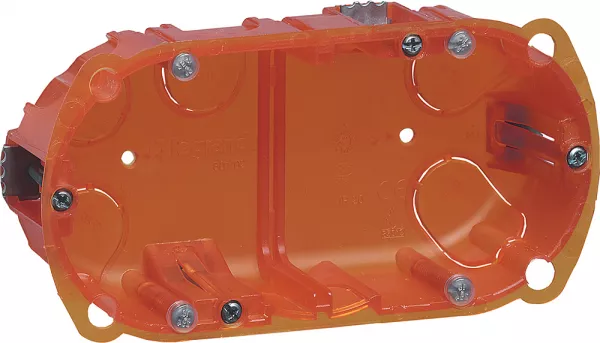 legrand-bo�te multimat�riaux batibox - 2 postes - 4/5 mod - vert/horiz - prof. 50 (080122)