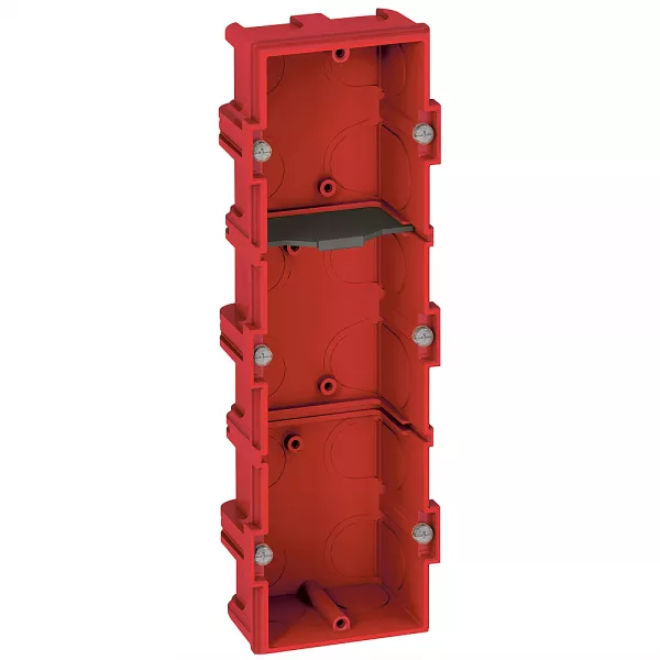 legrand-bo�te multiposte batibox ma�onnerie 3 postes ou 6 � 8 modules - profondeur 40mm (080143)