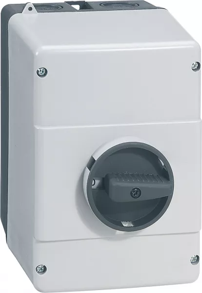 legrand-bo�tier ip65 disjoncteur moteur mpx�32h - mpx�32ma - commande rotative noire (417481)