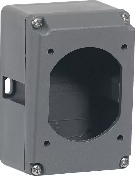 legrand-bo�tier r�versible simple hypra pour prise 2p+t ip44 , ip66/67-55 16a -plastique (052029)