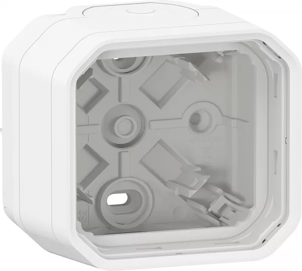legrand-bo�tier saillie 2 embouts � membrane 1 entr�e 1 poste plexo blanc (069689l)