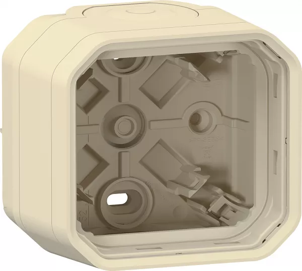 legrand-bo�tier saillie 2 embouts � membrane 1 entr�e 1 poste plexo sable (069863l)