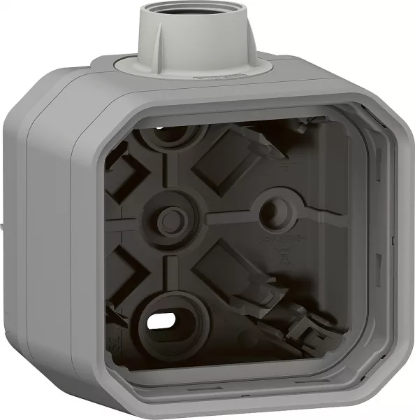 legrand-bo�tier saillie � presse �toupe 1 entr�e iso20 1 poste plexo gris (069656l)
