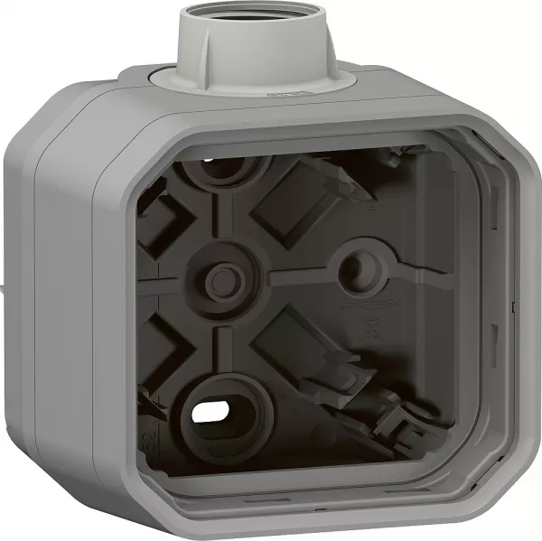 legrand-bo�tier saillie � presse �toupe 1 entr�e pg16 1 poste plexo gris (069652l)