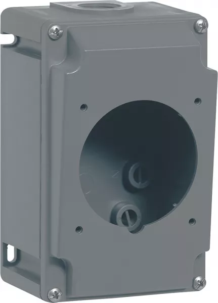 legrand-bo�tier simple pour prises saillie hypra - 1 entr�e iso 25 - plastique (052940)