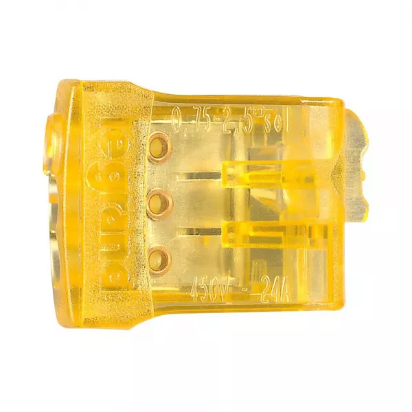 legrand-borne connexion sans vis nylbloc auto pour 3 fils - 24a - 450v~ - orange (034323)