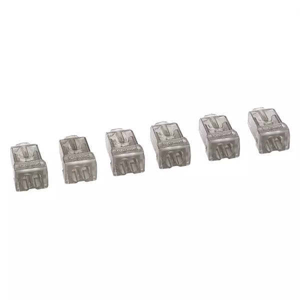 legrand-borne de connexion nylbloc auto pour fils rigides - 6 bornes grises pour 2 fils (098482)
