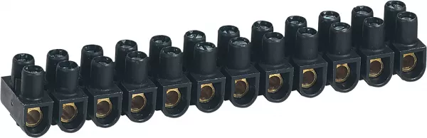legrand-borne de raccordement nylbloc 12 plots de 16mm� - 76a - noir (098433)