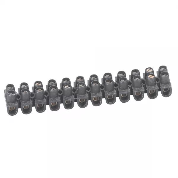 legrand-borne de raccordement nylbloc 12 plots de 2,5mm� - 24a - noir (098430)