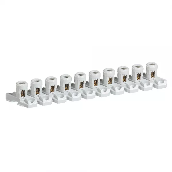 legrand-borne de raccordement pour coffrets de d�rivation - 2x6 mm� - 10 bornes (098400)