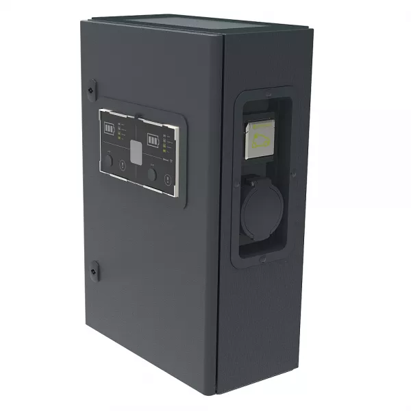 legrand-borne monophas�e m�tal green\'up premium - modes 2 et 3 - 3,7/4,6kw - 2 ports (059011)