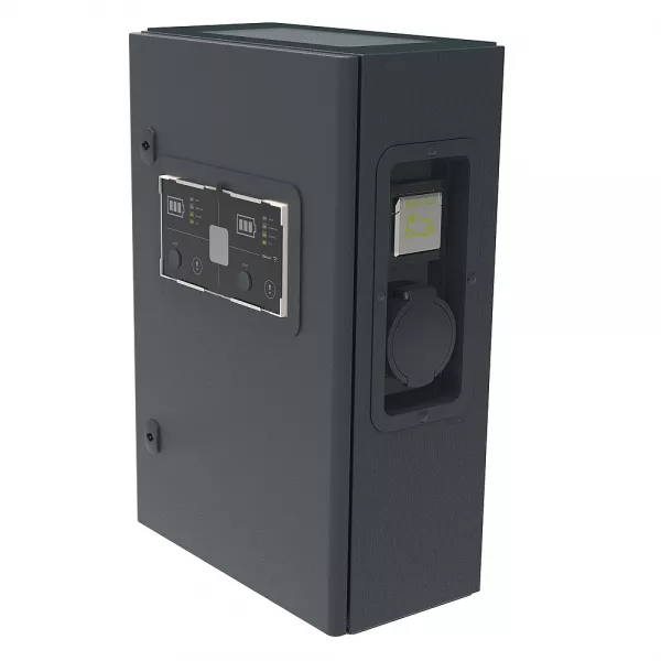 legrand-borne monophas�e m�tal green\'up premium - modes 2 et 3 - 7,4kw - 2 ports (059013)