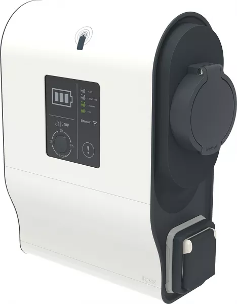 legrand-borne ve mono green\'up premium avec lecteur rfid 7,4kw mode 2 et 3 plastique (059009)