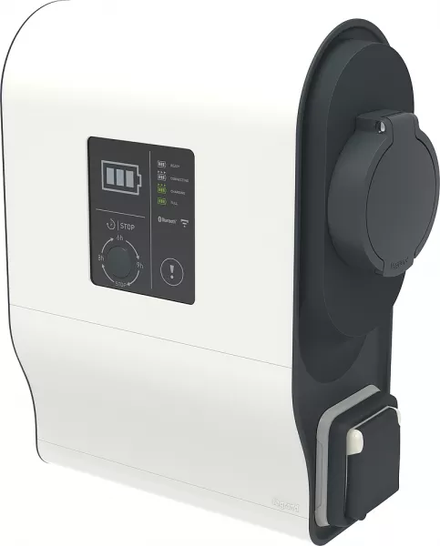 legrand-borne ve mono green\'up premium avec protection 7,4kw mode 2/3 plastique (058004)