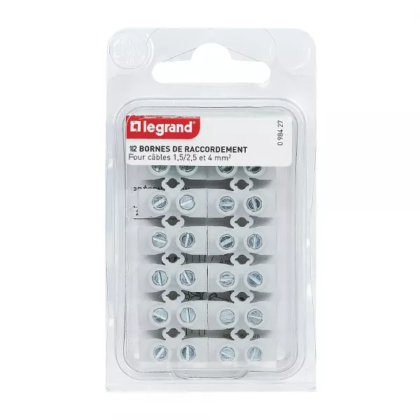 legrand-bornes de raccordement nylbloc 10mm� - blanc (098427)