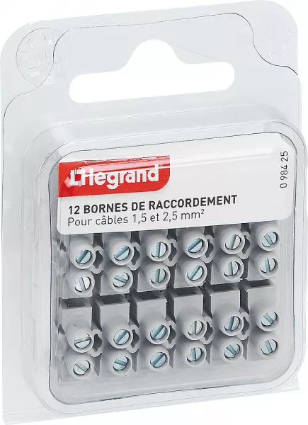 legrand-bornes de raccordement nylbloc 4mm� - blanc (098425)