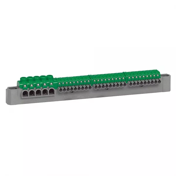 legrand-bornier de r�partition ip2x terre 5 connexions 6mm� � 25mm� - longueur 227mm (405055)