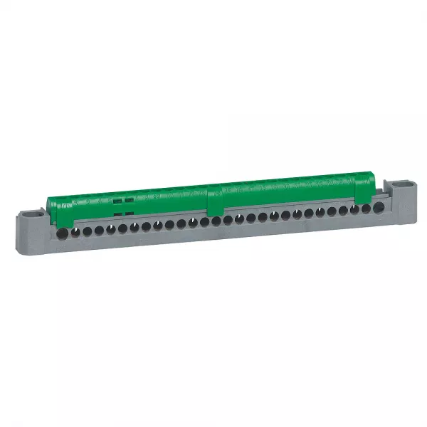 legrand-bornier de r�partition isol� ip2x terre - 1 connexion 6 � 25mm� - longueur 227mm (404839)