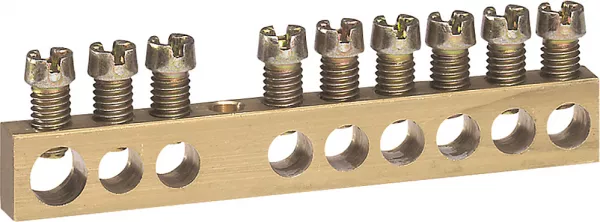 legrand-bornier de r�partition nu � visser - 1 connexion 6mm� � 25mm� - longueur 73mm (004803)