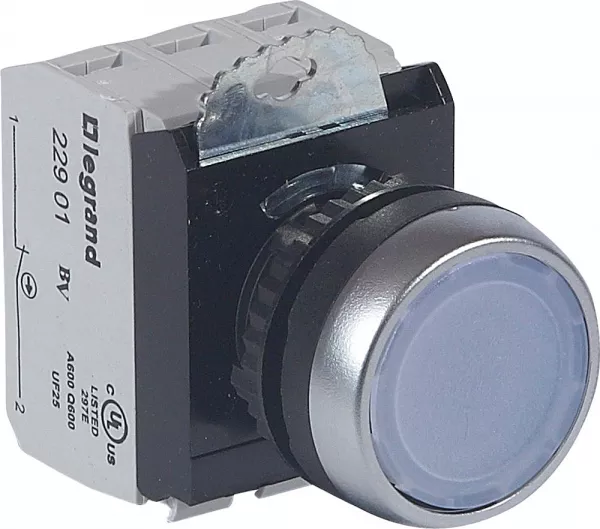 legrand-bouton lum impulsion affleurant ip69 osmoz complet blanc 12v � 24v (023750)