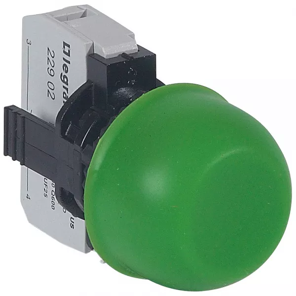 legrand-bouton non lumineux � impulsion affleurant capuchonn� ip67 osmoz complet - vert (023712)