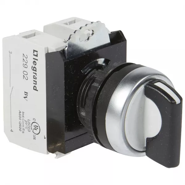 legrand-bouton tournant non lum � manette ip69 osmoz complet - 3 positions rappel centre (023732)