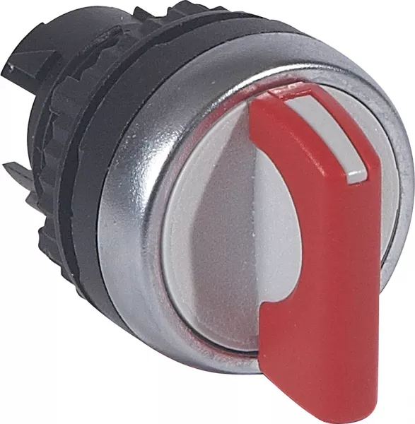 legrand-bouton tournant non lum � manette rouge ip69 osmoz compo 3 positions fixes 45� (023921)
