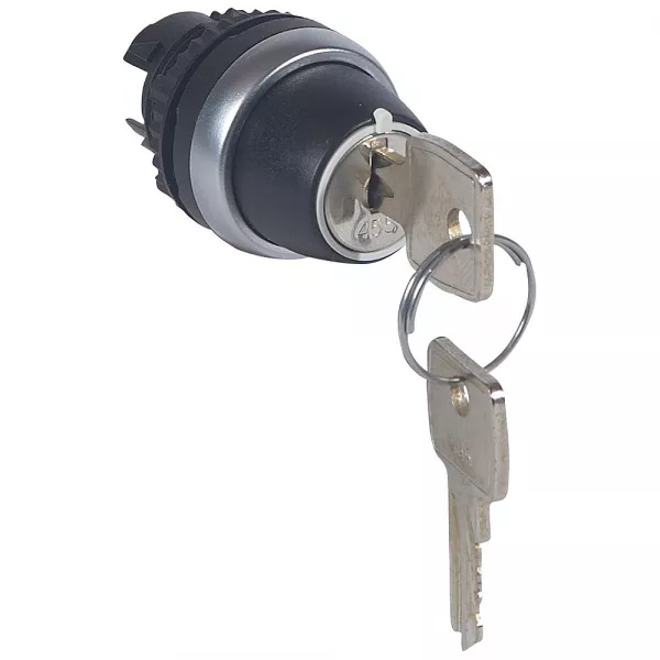 legrand-bouton tournant non lum cl� n�455 ip69 osmoz compo 2 positions rappel centre 45� (023952)
