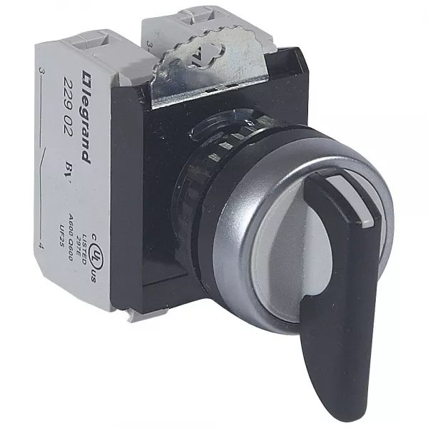 legrand-bouton tournant non lumineux � levier ip69 osmoz complet - 3 positions fixes (023735)