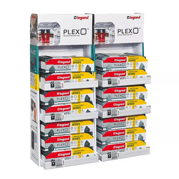 legrand-box plexo 7 lots gris et 7 lots anthracite (100101)