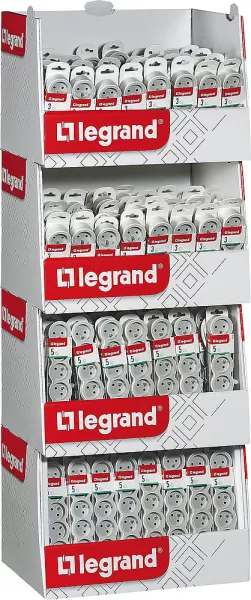 legrand-box standard multiprises 3 prises et 5 prises - blanc (300038)