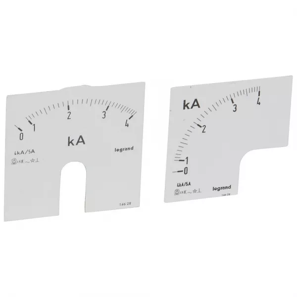 legrand-cadran de mesure pour amp�rem�tre analogique (1 rond + 1 carr�) - 0a � 4000a (014628)