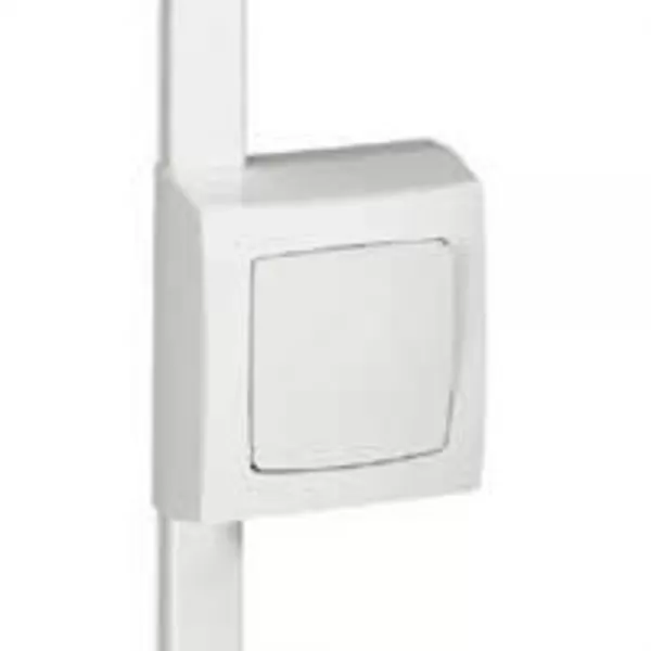 legrand-cadre appareillage saillie 1 poste pour moulure dlplus �paisseur 20mm - blanc (031409)
