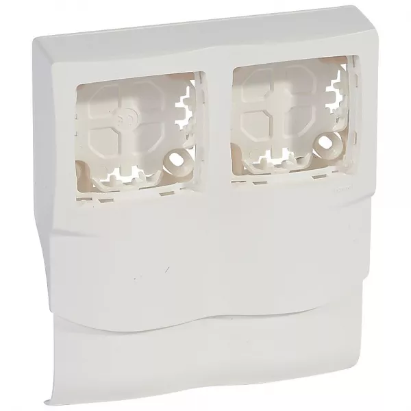 legrand-cadre appareillage saillie 2 postes pose long plinthes dlplus �paisseur 20mm (031451)