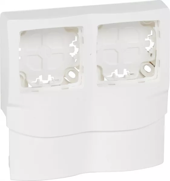 legrand-cadre appareillage saillie 2 postes pour moulures dlplus �paisseur 16mm - blanc (031466)