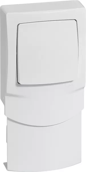 legrand-cadre saillie 1 poste avec interrupteur pour moulure 16mm (298912)