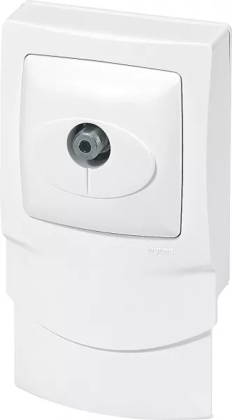legrand-cadre saillie 1 poste avec prise sat pour moulure 12,5mm (298905)