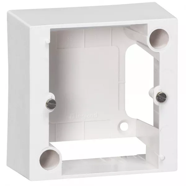 legrand-cadre saillie 1 poste pour montage prise 80x80mm - 82x82x40mm - ivoire (055439)