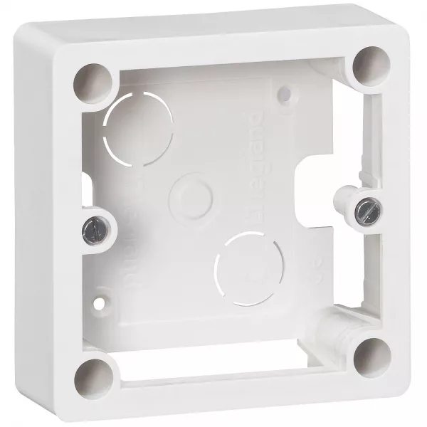 legrand-cadre saillie 1 poste pour socle et sortie de c�bles 100x100x36mm (055849)