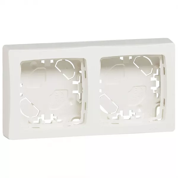 legrand-cadre saillie 2 postes appareillage saillie blanc (086092)