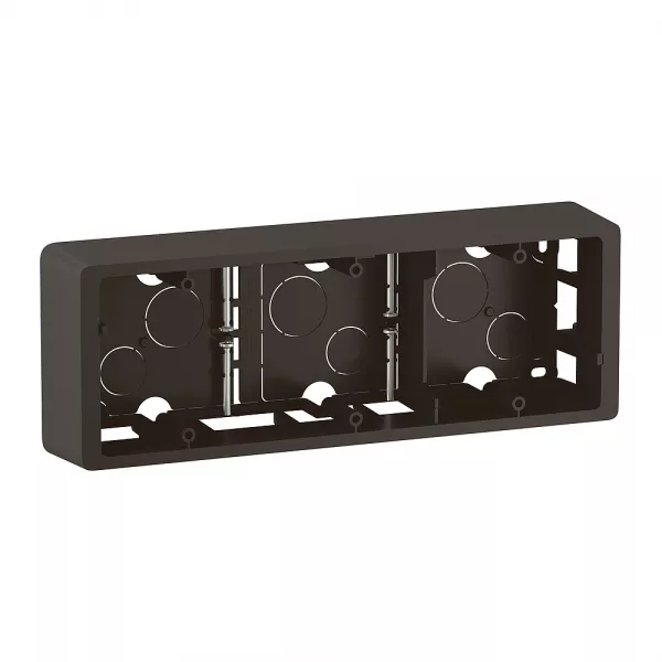 legrand-cadre saillie c�liane 3 postes - livr� avec vis - noir (cn0233)